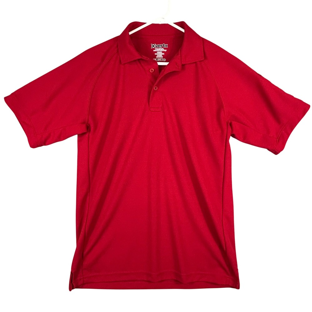 Vertx Mens Coldblack Tactical Polo Shirt Red Short Sleeve VTX4000P Medium